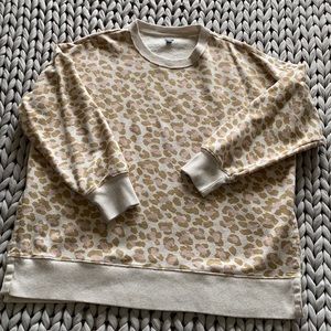 Aerie animal print oversized sweatshirt XL